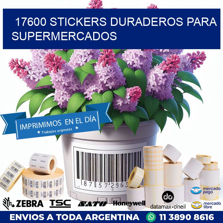 17600 STICKERS DURADEROS PARA SUPERMERCADOS