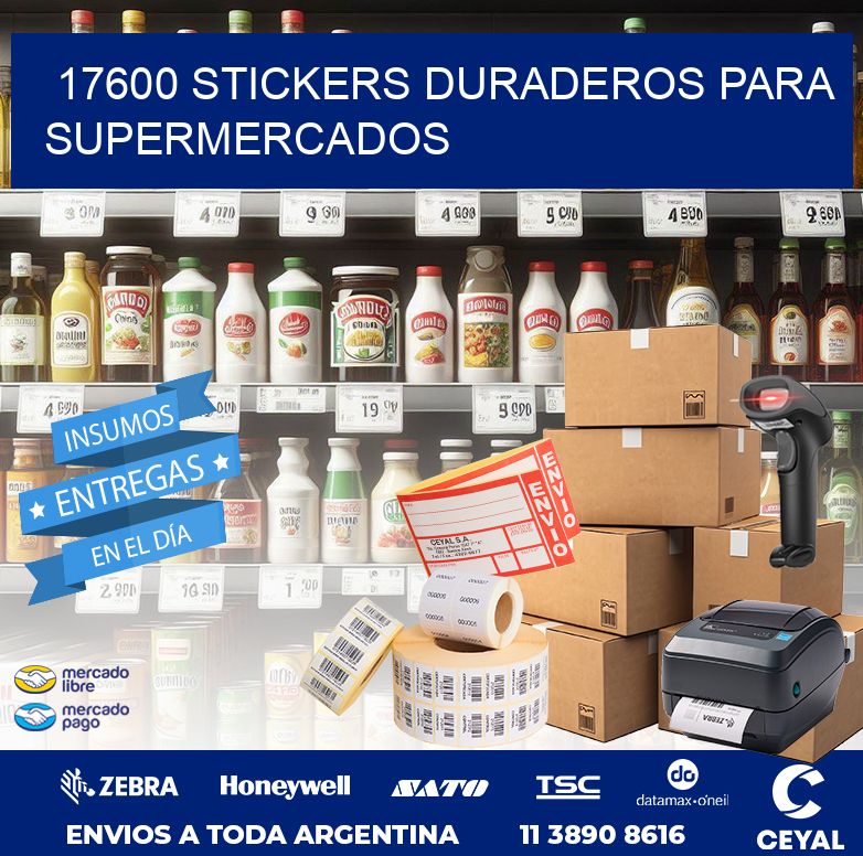 17600 STICKERS DURADEROS PARA SUPERMERCADOS