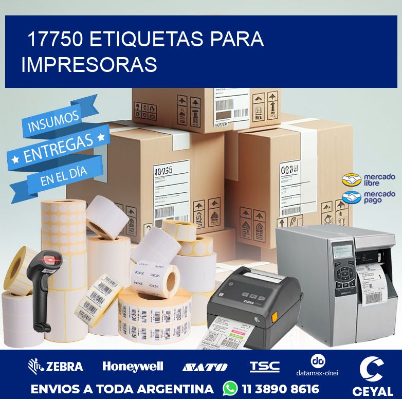 17750 ETIQUETAS PARA IMPRESORAS