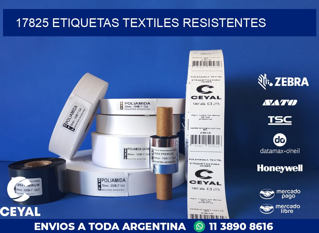 17825 ETIQUETAS TEXTILES RESISTENTES