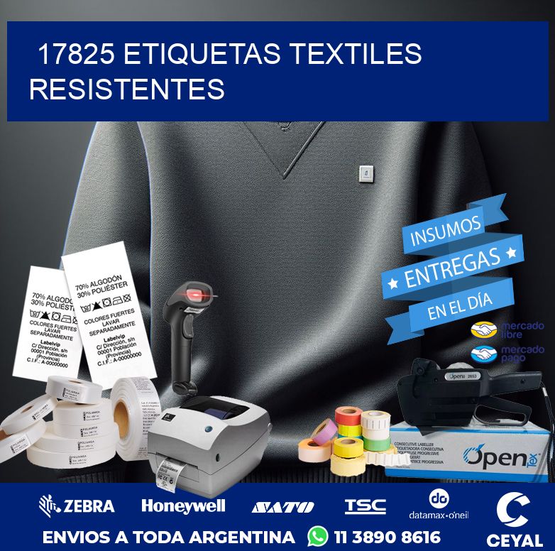 17825 ETIQUETAS TEXTILES RESISTENTES