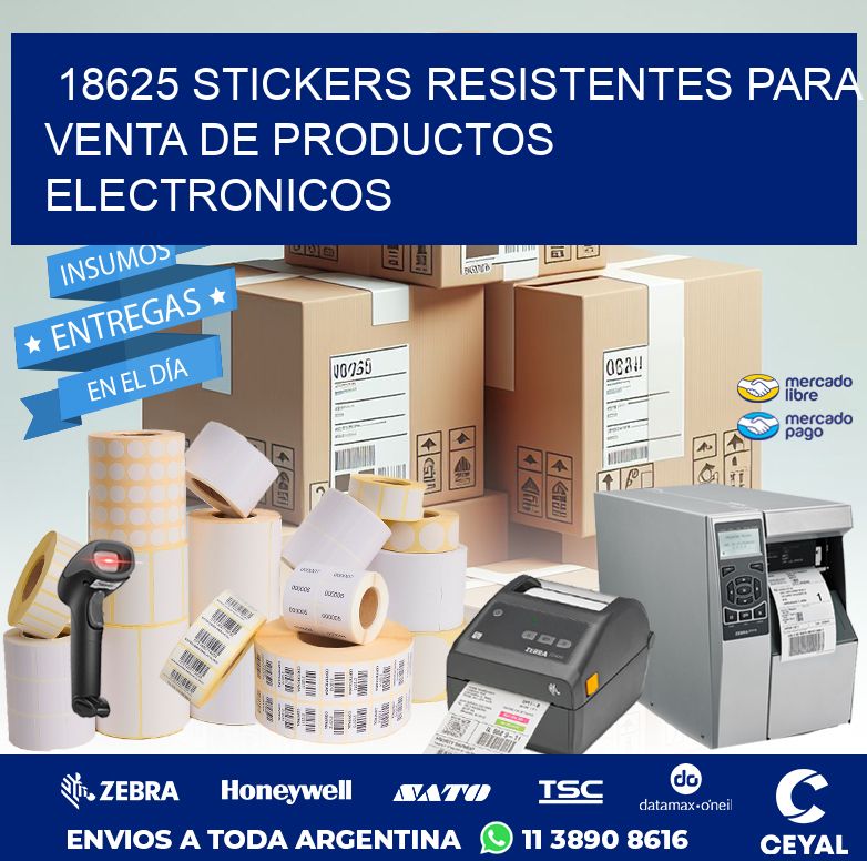 18625 STICKERS RESISTENTES PARA VENTA DE PRODUCTOS ELECTRONICOS