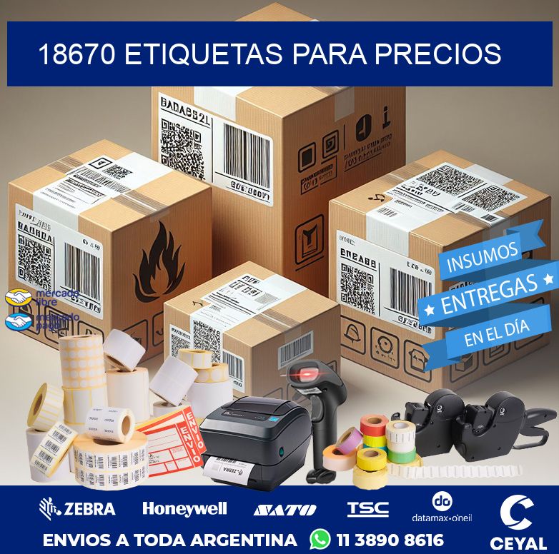 18670 ETIQUETAS PARA PRECIOS