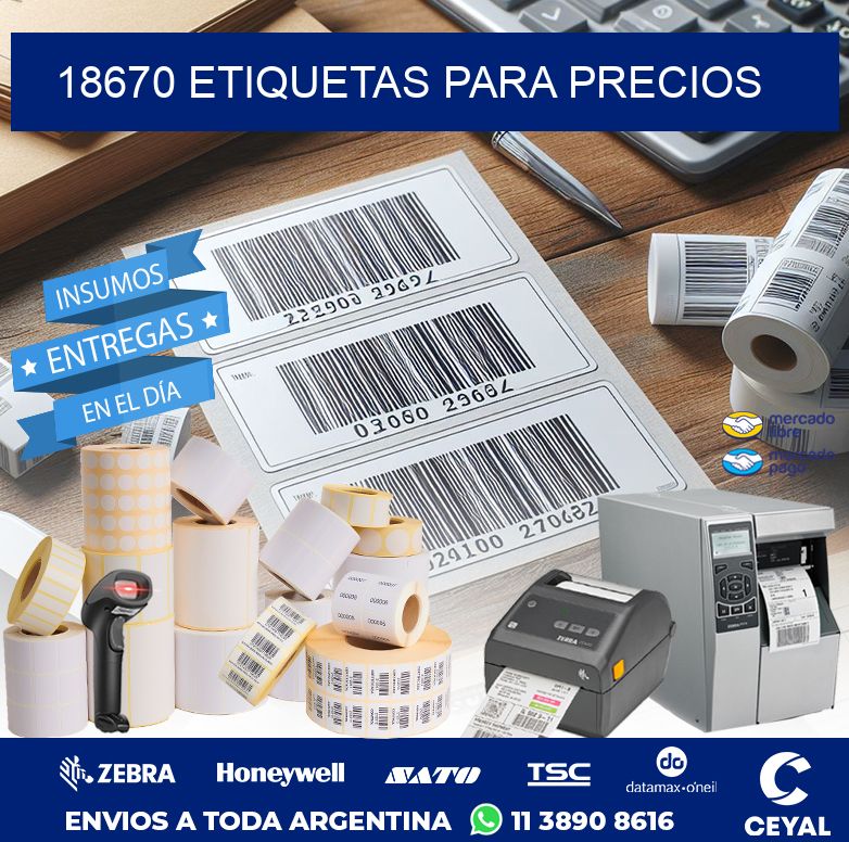 18670 ETIQUETAS PARA PRECIOS