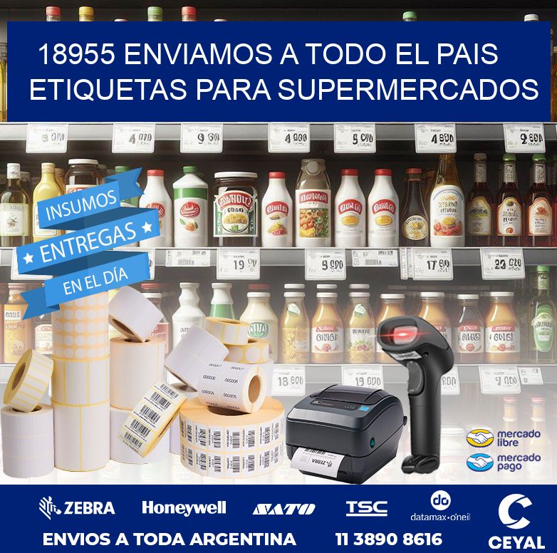 18955 ENVIAMOS A TODO EL PAIS ETIQUETAS PARA SUPERMERCADOS
