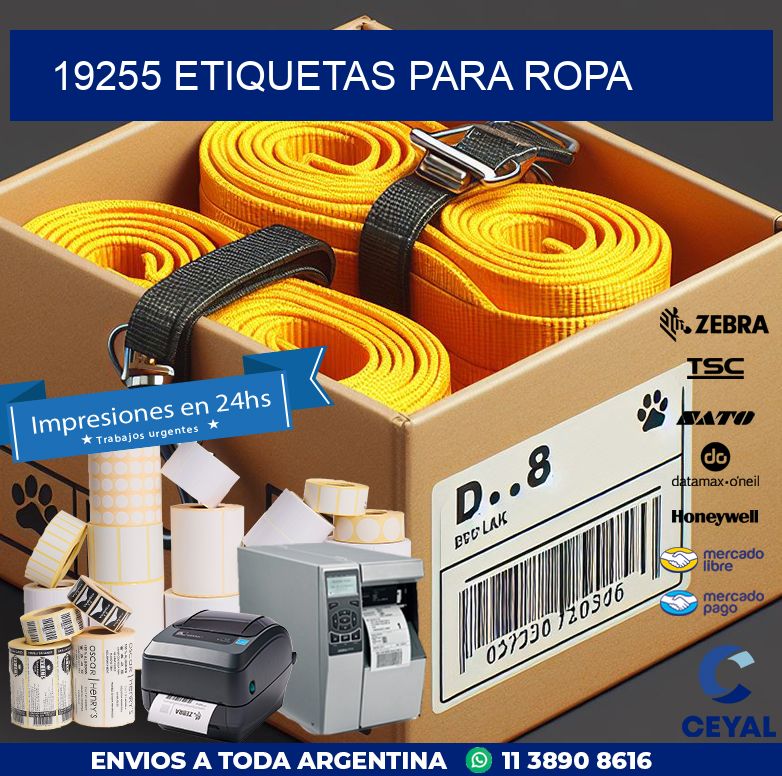 19255 ETIQUETAS PARA ROPA