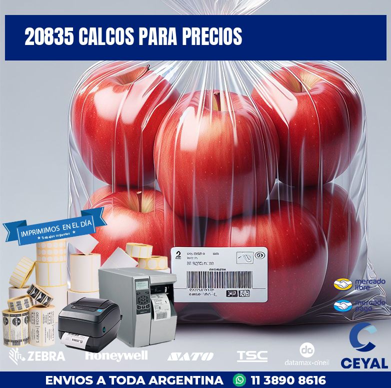 20835 CALCOS PARA PRECIOS