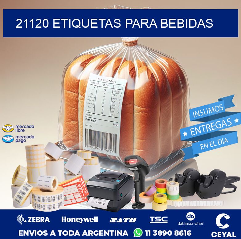 21120 ETIQUETAS PARA BEBIDAS