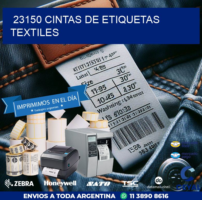 23150 CINTAS DE ETIQUETAS TEXTILES