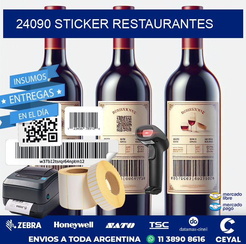 24090 STICKER RESTAURANTES