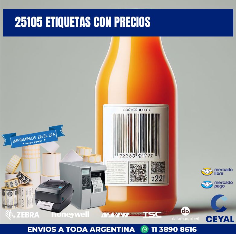 25105 ETIQUETAS CON PRECIOS