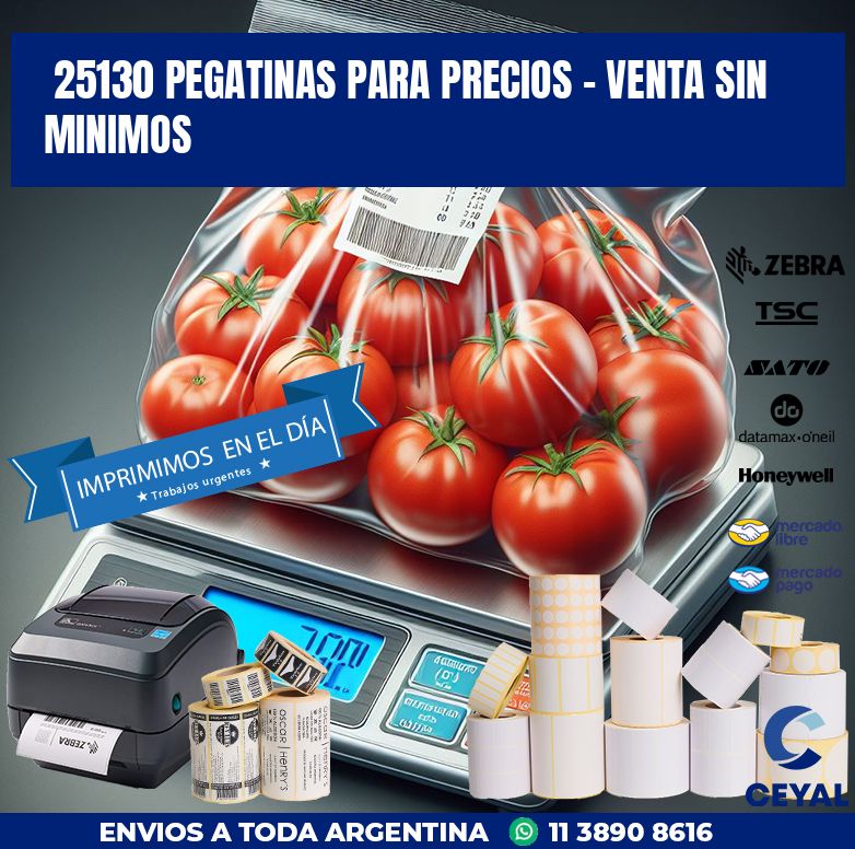 25130 PEGATINAS PARA PRECIOS - VENTA SIN MINIMOS