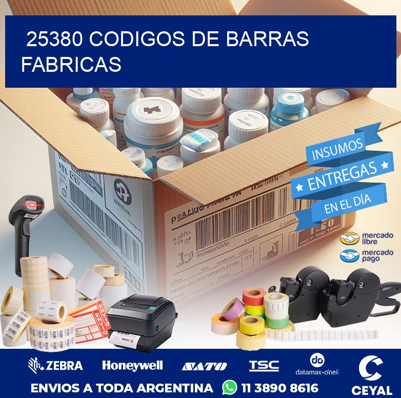 25380 CODIGOS DE BARRAS FABRICAS