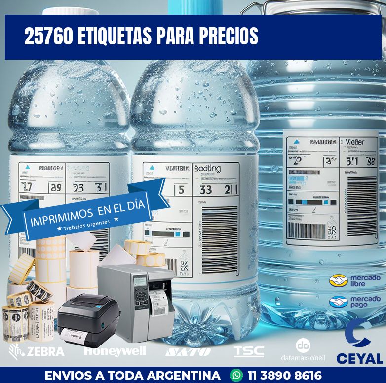 25760 ETIQUETAS PARA PRECIOS