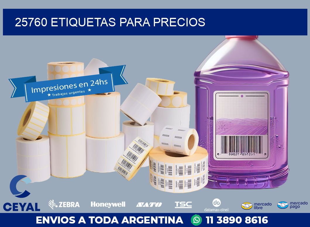 25760 ETIQUETAS PARA PRECIOS