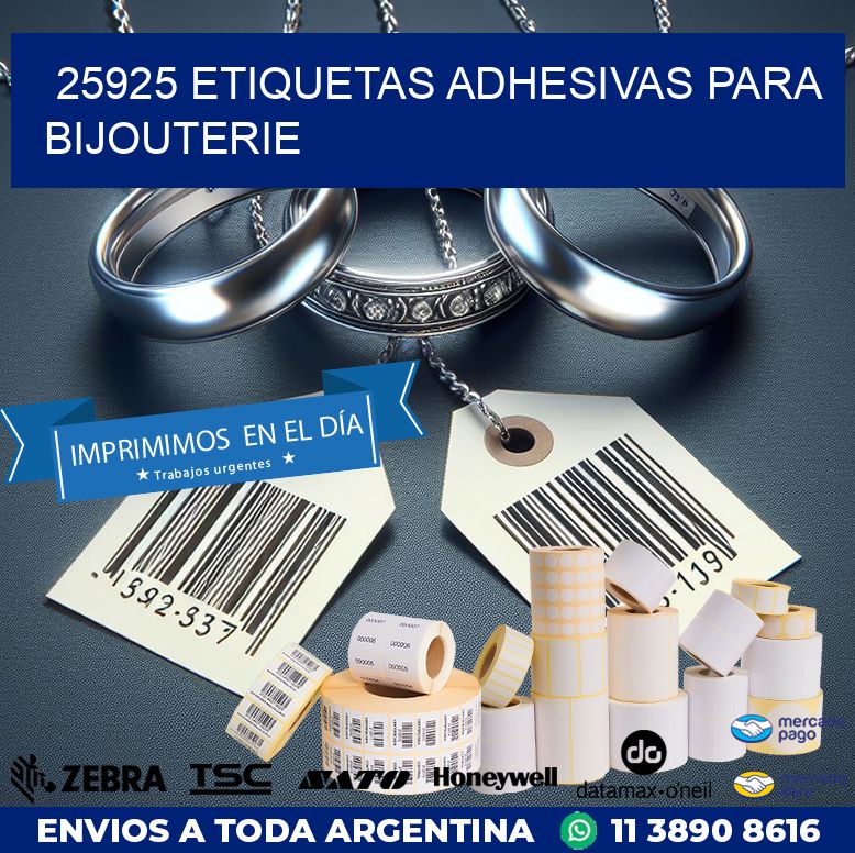 25925 ETIQUETAS ADHESIVAS PARA BIJOUTERIE