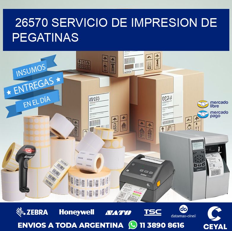 26570 SERVICIO DE IMPRESION DE PEGATINAS