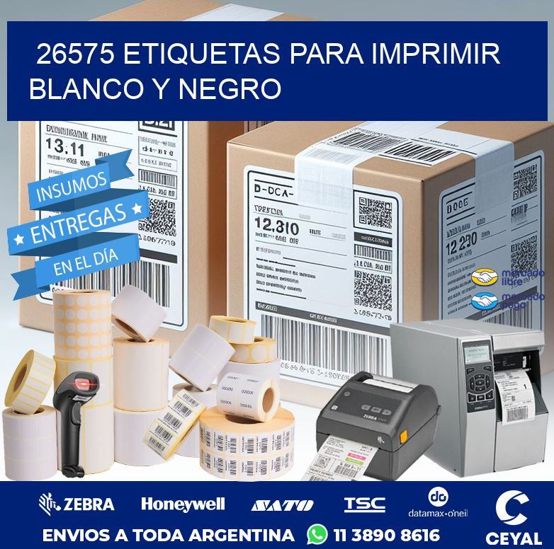 26575 ETIQUETAS PARA IMPRIMIR BLANCO Y NEGRO