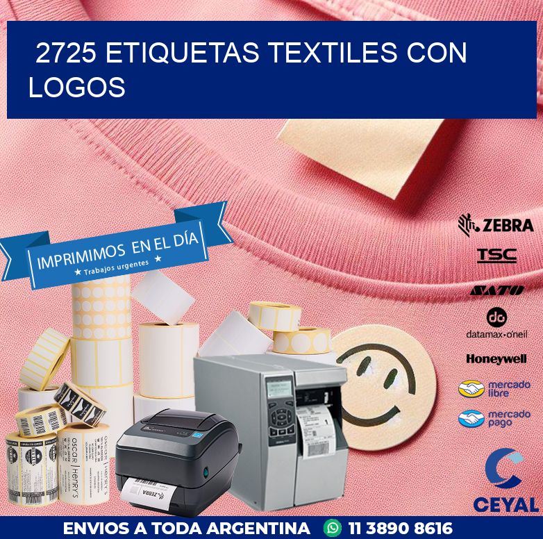 2725 ETIQUETAS TEXTILES CON LOGOS