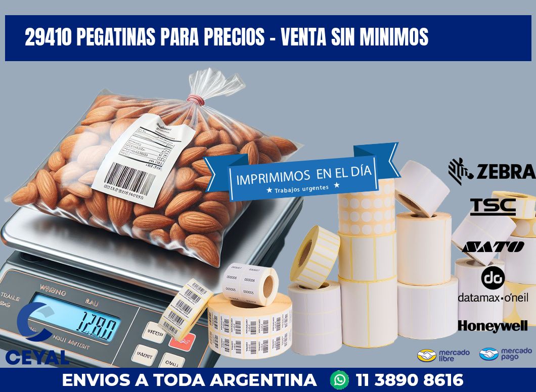 29410 PEGATINAS PARA PRECIOS - VENTA SIN MINIMOS