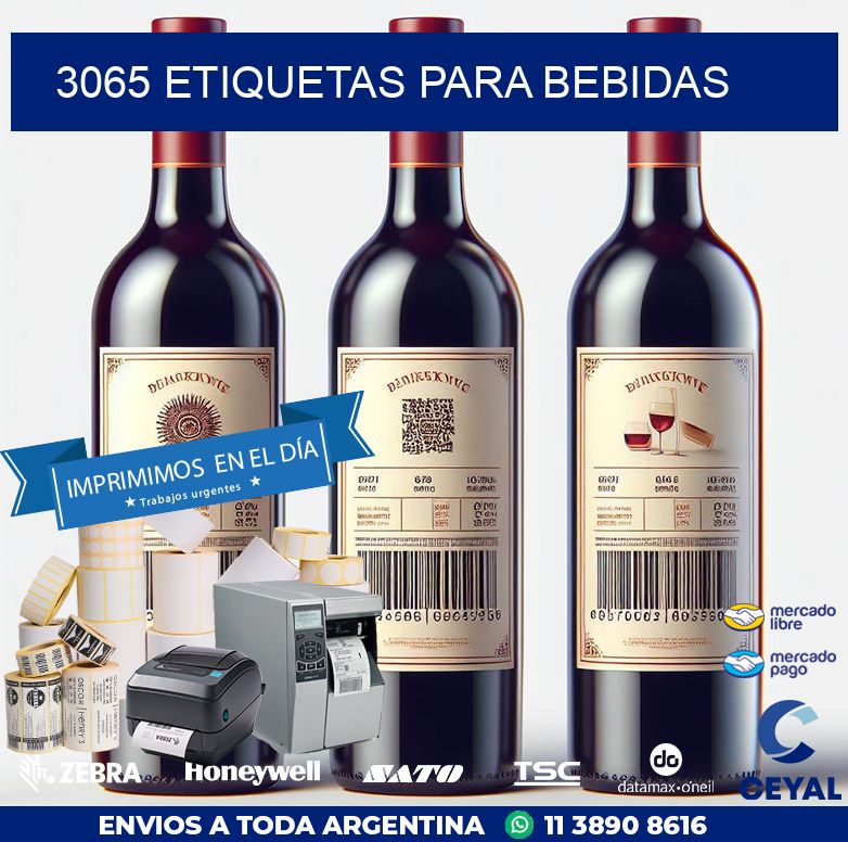 3065 ETIQUETAS PARA BEBIDAS