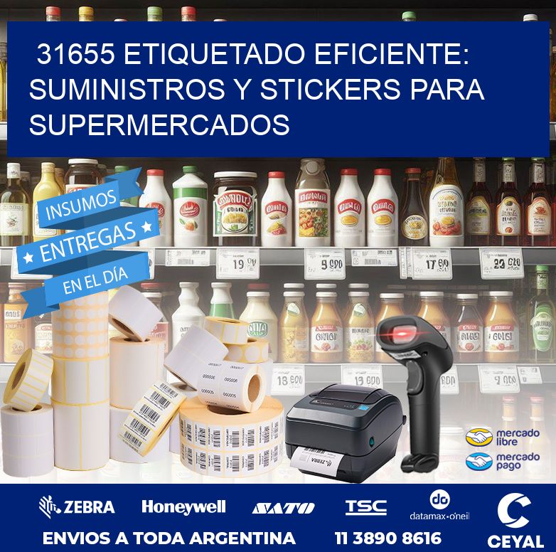31655 ETIQUETADO EFICIENTE: SUMINISTROS Y STICKERS PARA SUPERMERCADOS
