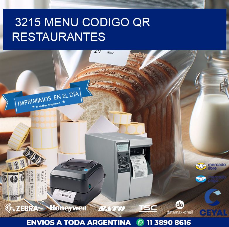 3215 MENU CODIGO QR RESTAURANTES