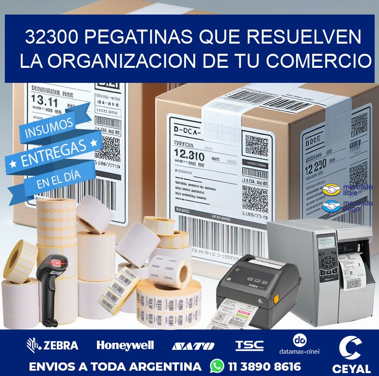 32300 PEGATINAS QUE RESUELVEN LA ORGANIZACION DE TU COMERCIO