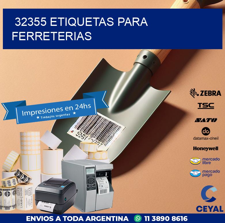 32355 ETIQUETAS PARA FERRETERIAS