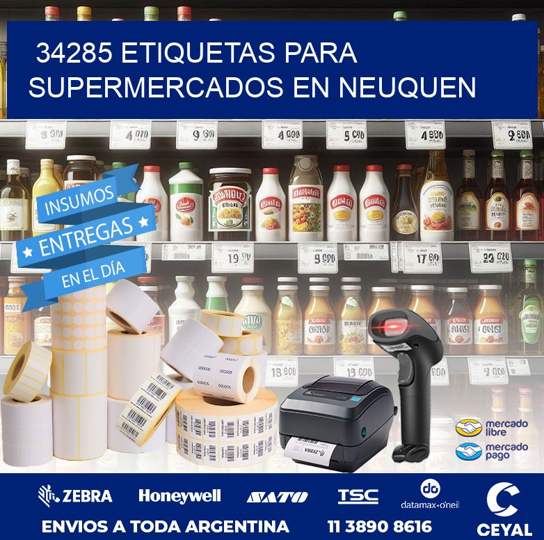 34285 ETIQUETAS PARA SUPERMERCADOS EN NEUQUEN