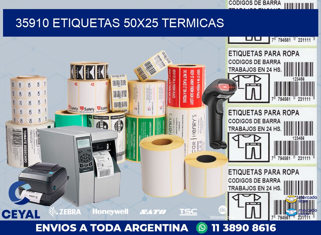 35910 ETIQUETAS 50X25 TERMICAS