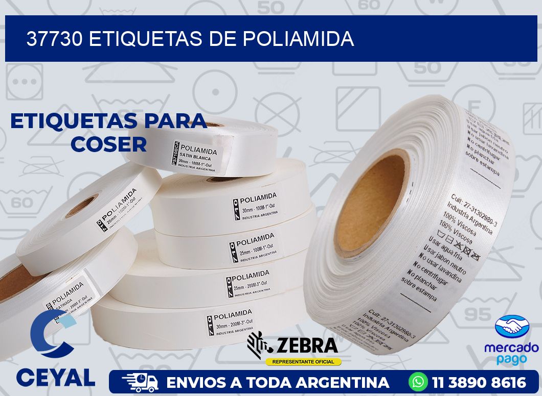 37730 ETIQUETAS DE POLIAMIDA
