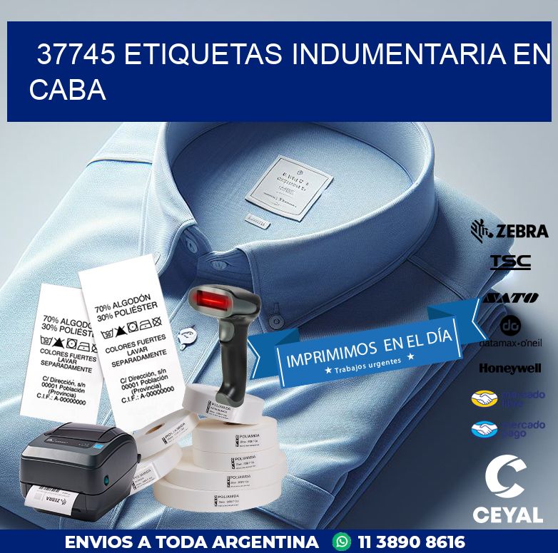 37745 ETIQUETAS INDUMENTARIA EN CABA