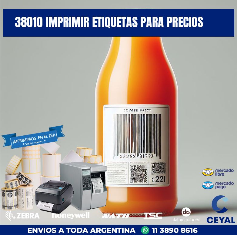 38010 IMPRIMIR ETIQUETAS PARA PRECIOS