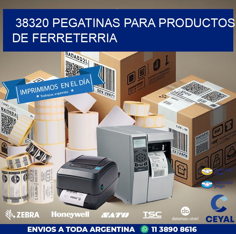 38320 PEGATINAS PARA PRODUCTOS DE FERRETERRIA