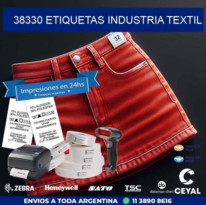 38330 ETIQUETAS INDUSTRIA TEXTIL