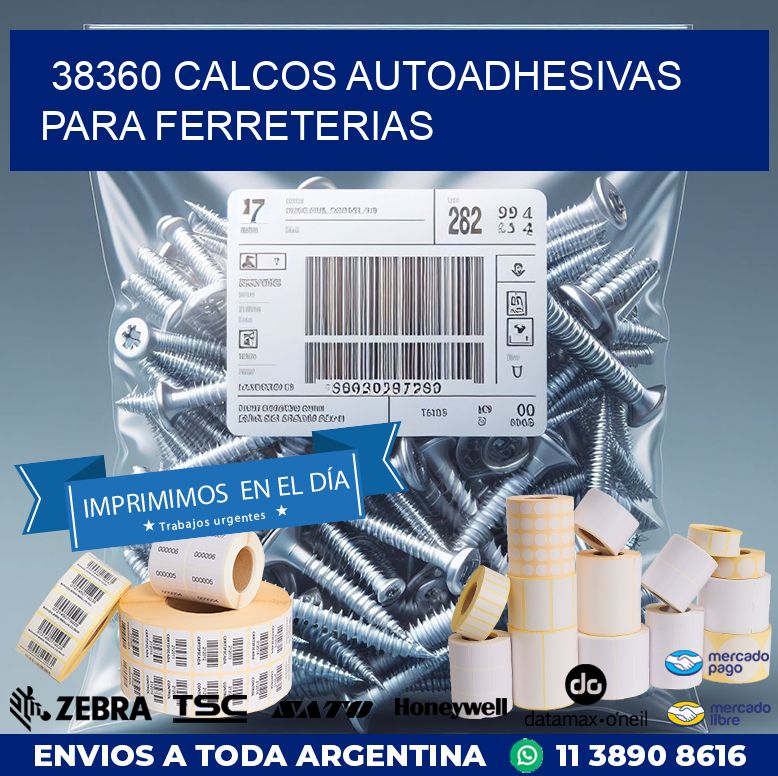 38360 CALCOS AUTOADHESIVAS PARA FERRETERIAS