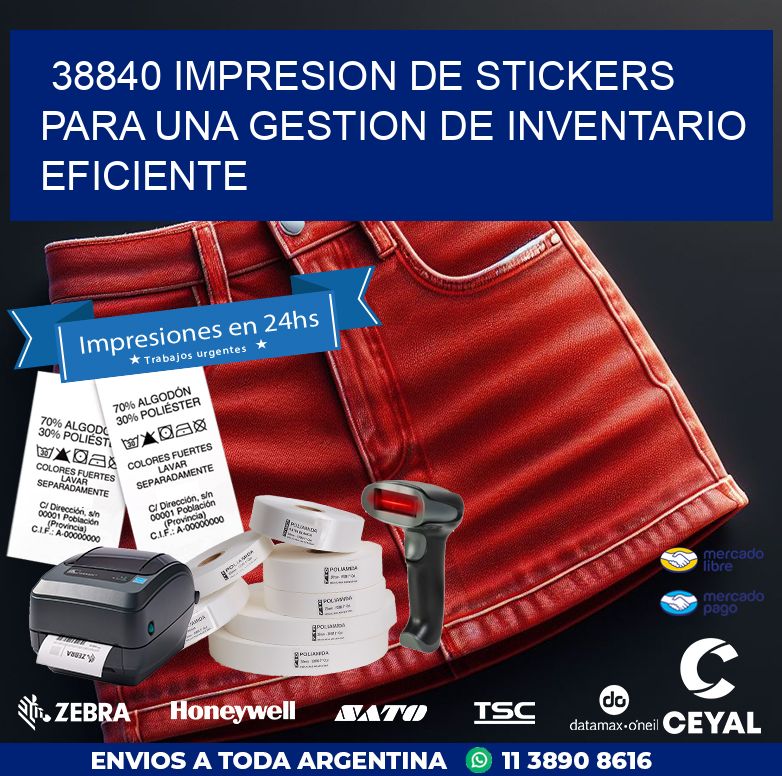 38840 IMPRESION DE STICKERS PARA UNA GESTION DE INVENTARIO EFICIENTE