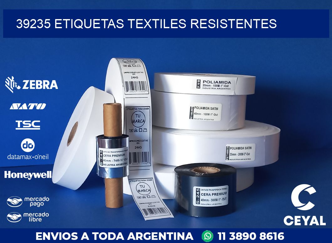39235 ETIQUETAS TEXTILES RESISTENTES