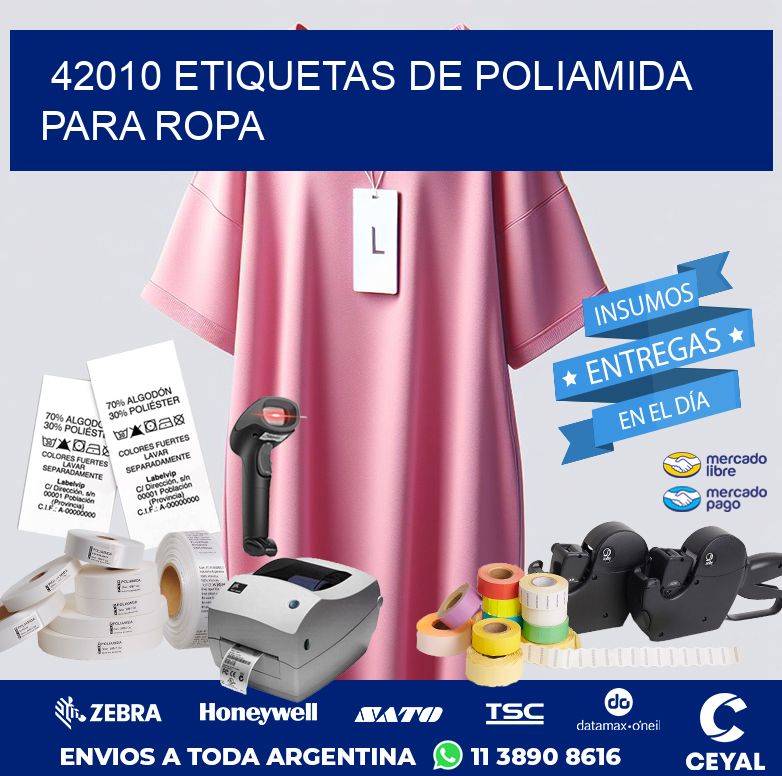 42010 ETIQUETAS DE POLIAMIDA PARA ROPA