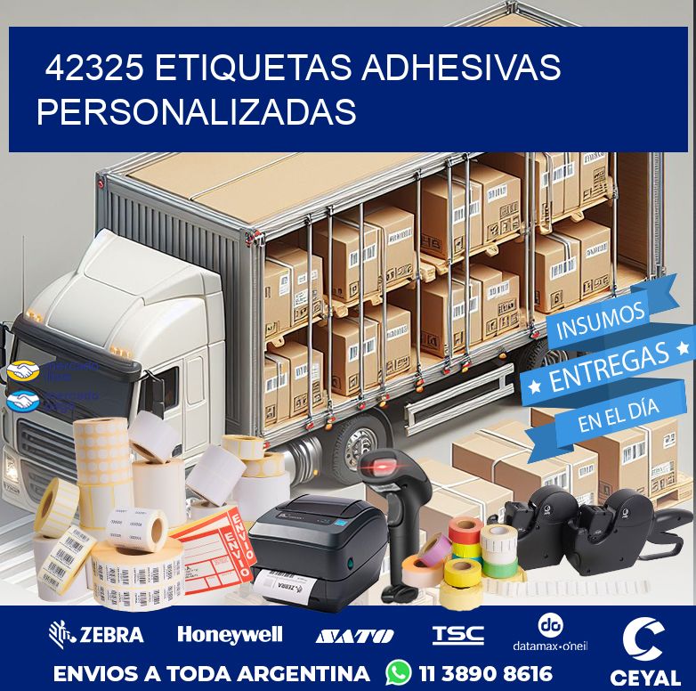 42325 ETIQUETAS ADHESIVAS PERSONALIZADAS