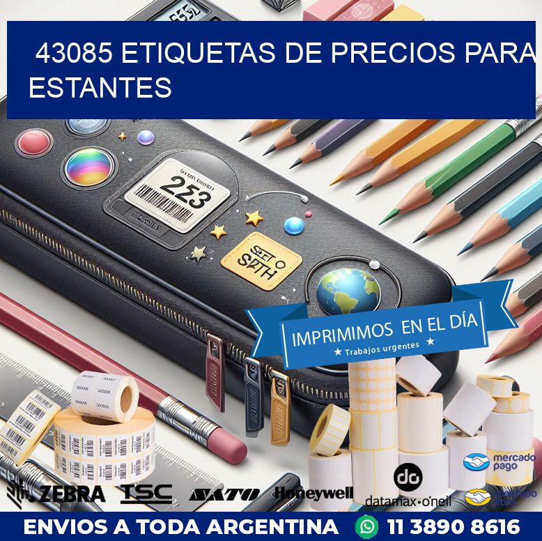 43085 ETIQUETAS DE PRECIOS PARA ESTANTES