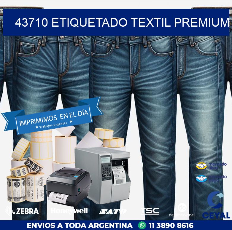 43710 ETIQUETADO TEXTIL PREMIUM