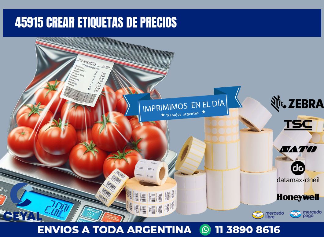 45915 CREAR ETIQUETAS DE PRECIOS