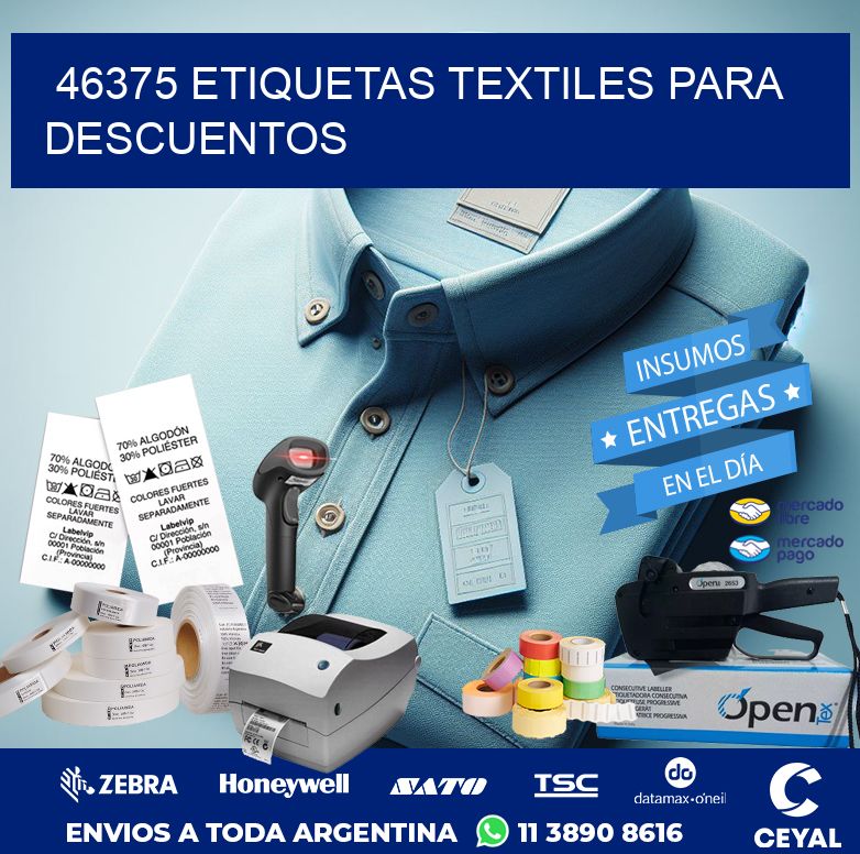 46375 ETIQUETAS TEXTILES PARA DESCUENTOS