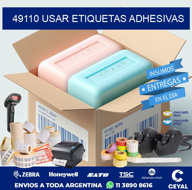 49110 USAR ETIQUETAS ADHESIVAS