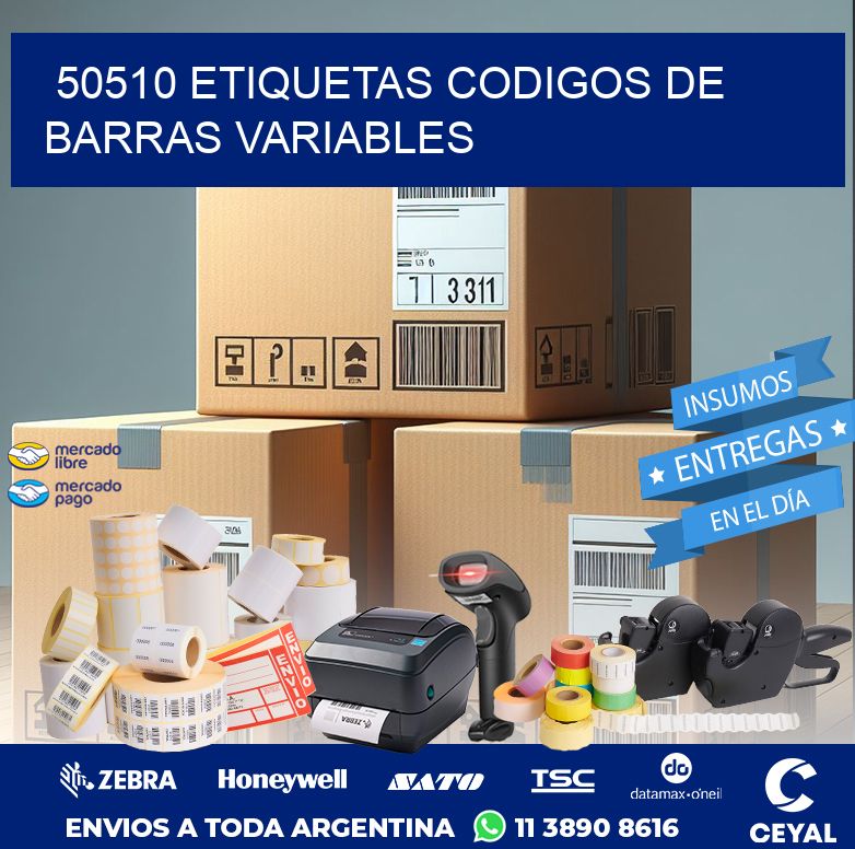 50510 ETIQUETAS CODIGOS DE BARRAS VARIABLES