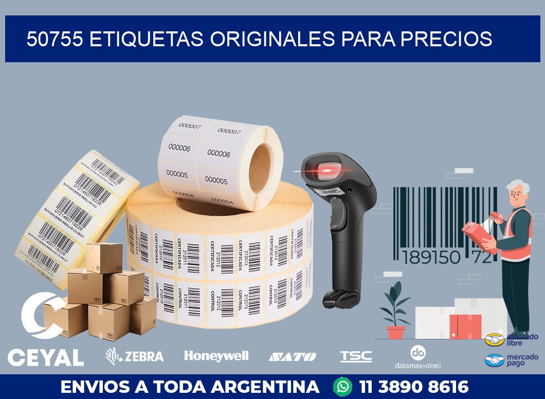 50755 ETIQUETAS ORIGINALES PARA PRECIOS
