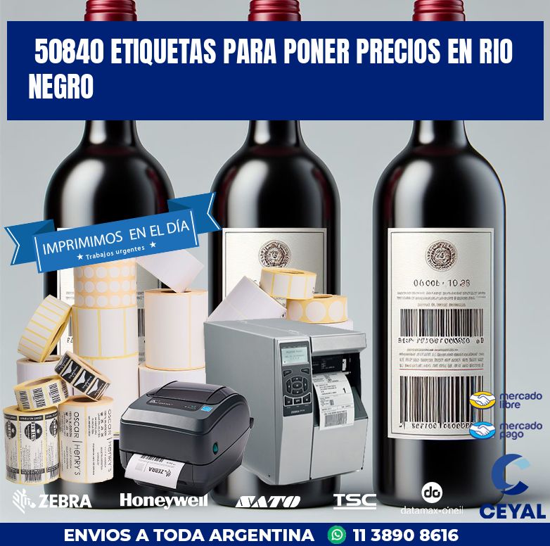 50840 ETIQUETAS PARA PONER PRECIOS EN RIO NEGRO