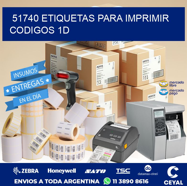 51740 ETIQUETAS PARA IMPRIMIR CODIGOS 1D